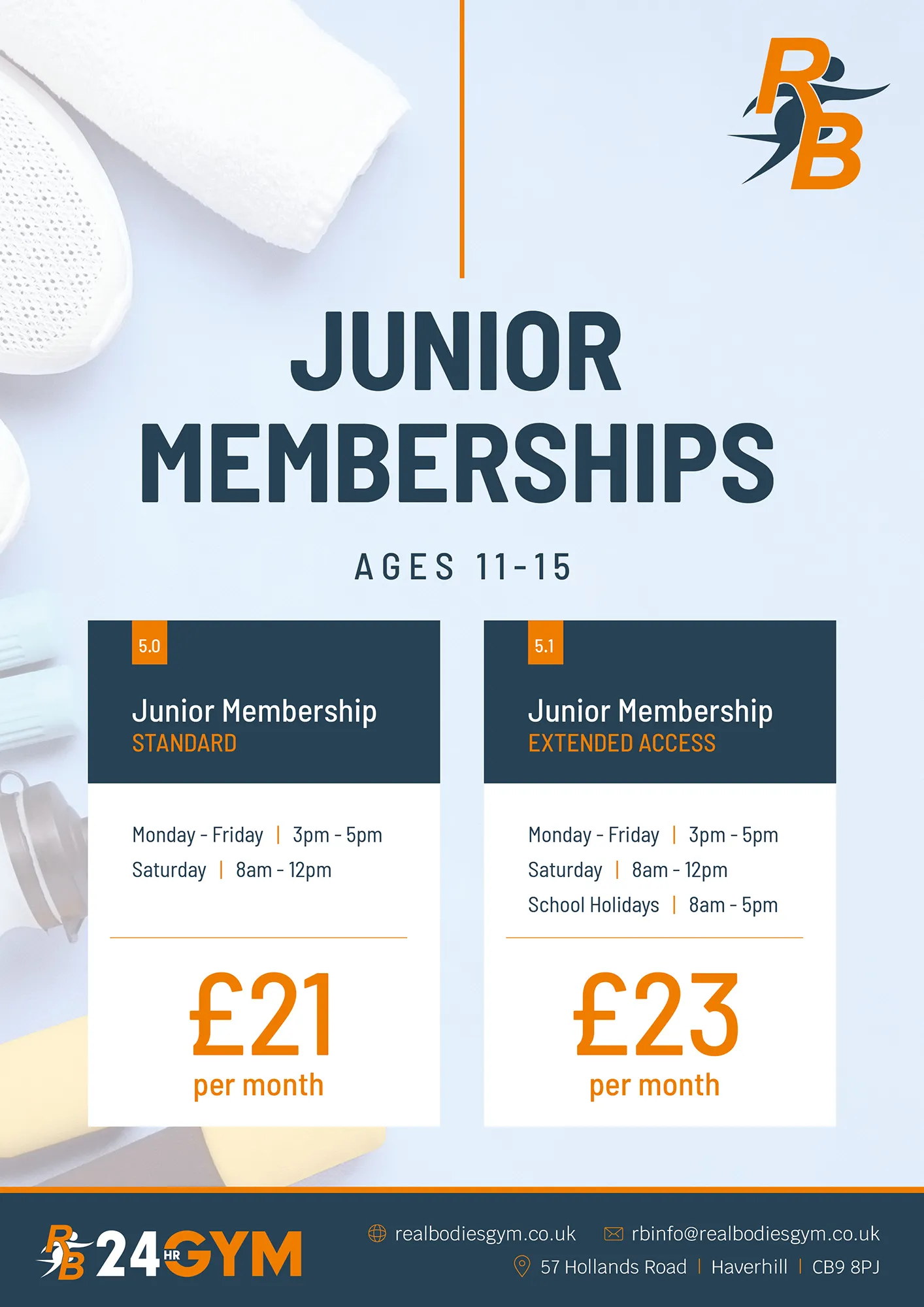 Junior Memberships at Real Bodies Gym