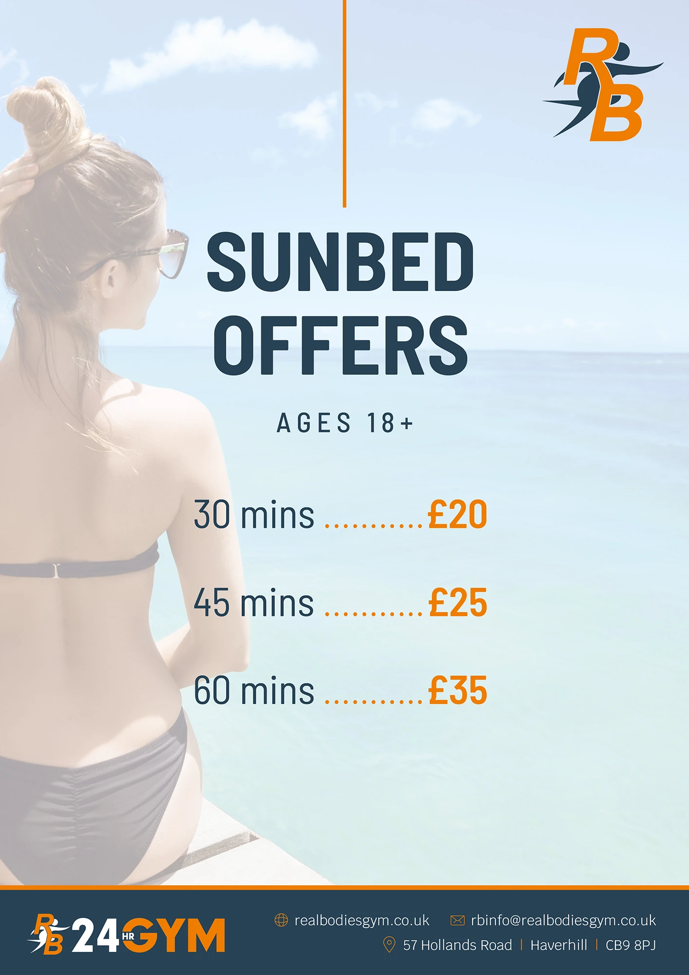 Sunbed Offers at Real Bodies Gym
